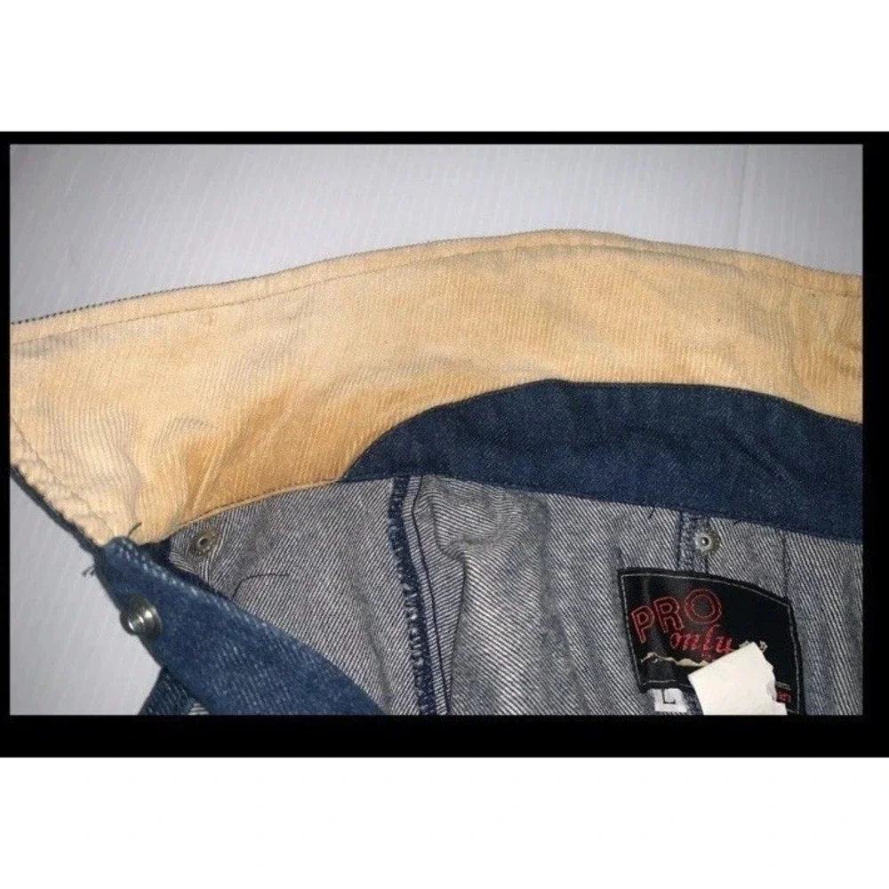 VTG Pro Only By Tex Tan Duster Coat Men L Blue Denim Detachable Cape Snap Cowboy